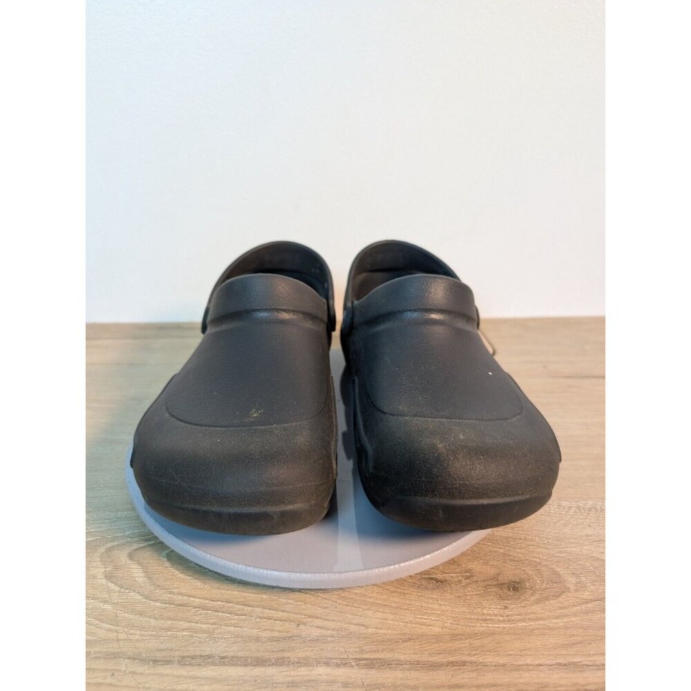 Crocs Sandal Womens 12 Black Slingback Bistro Clog Work Chef Shoe Anti Slip - Picture 2 of 8